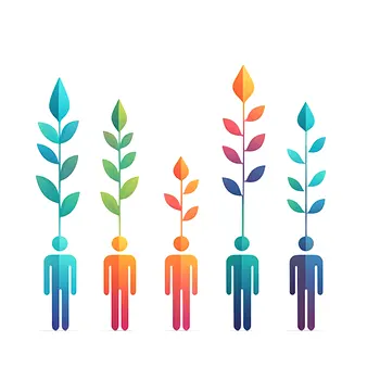 an artistic image of growth, prgress and positivity